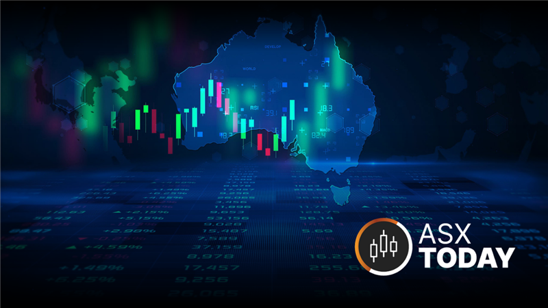 The ASX Today feature image with a blue Australia silhouette (STOCK) beside The Market Link column branding.