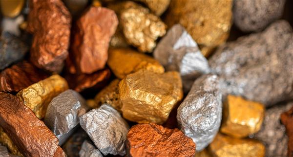 Gold silver and copper