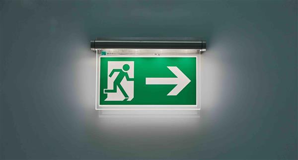 Exit sign