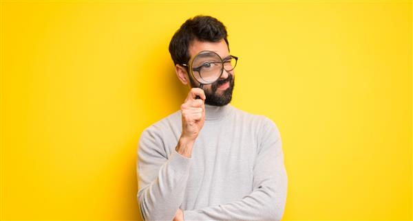 Man with magnifying glass