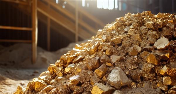 Gold mining rock cre samples
