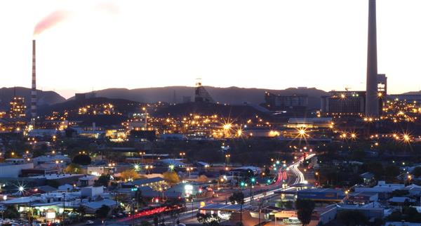 Evening city scape in Mount Isa