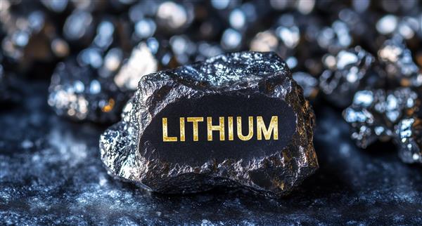 Piece of lithium ore