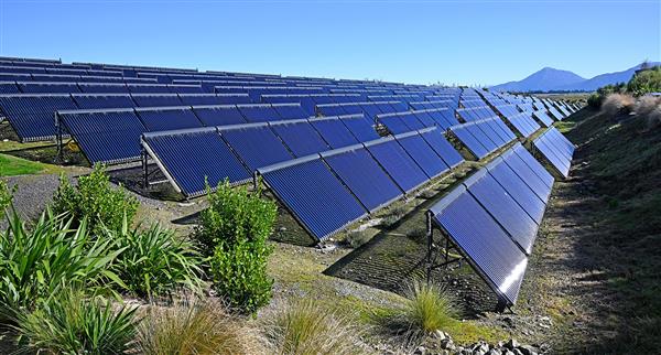 A Solar farm in New Zealand