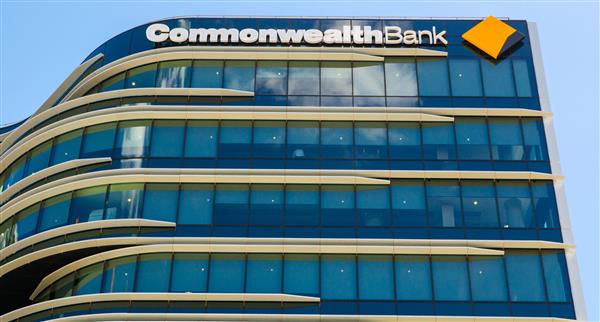 Office building with the Commonwealth Bank logo