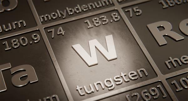 Chemical element for tungsten