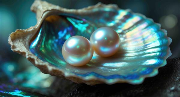 Pearl shell double yolk AI gen