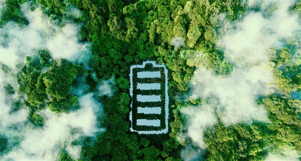 A representation of green battery energy