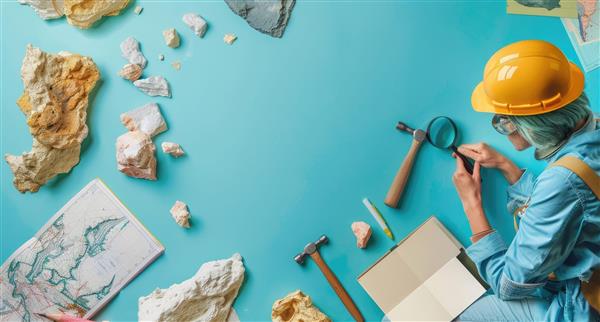 Geologist concept