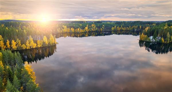 Harvinjarvi lake in Finland