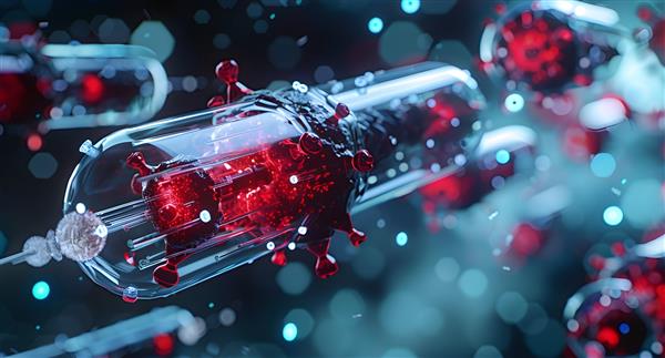 AI image of a bacterial virus