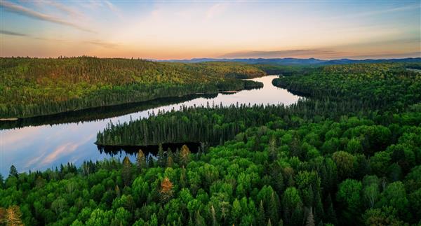 River landscape in Quebec