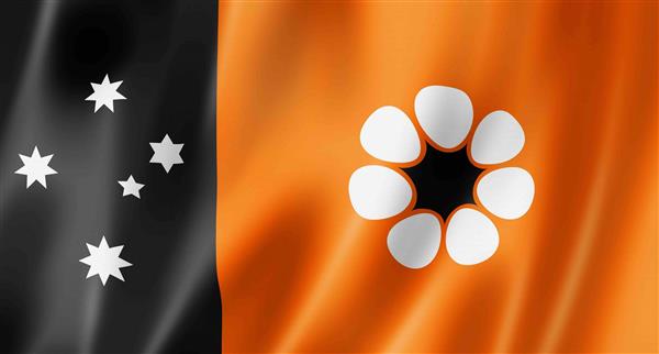 Australian Northern Territory flag, Australia waving banner collection.