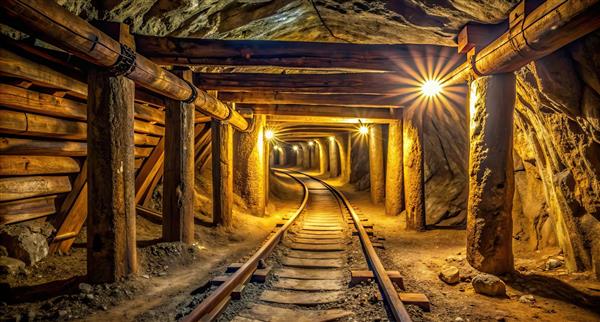 Image of a historic underground mine