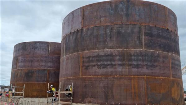 Fabrication of two tanks in Kalgoorlie.