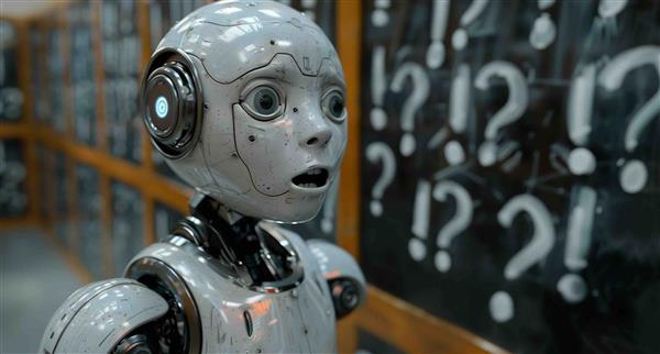 AI gen shocked robot