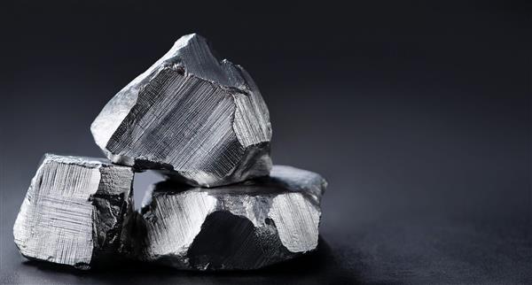 Niobium on a black background