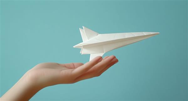 Paper plane concept