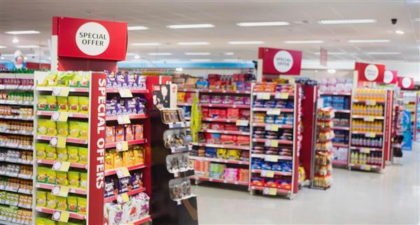 Image of supermarket shelves